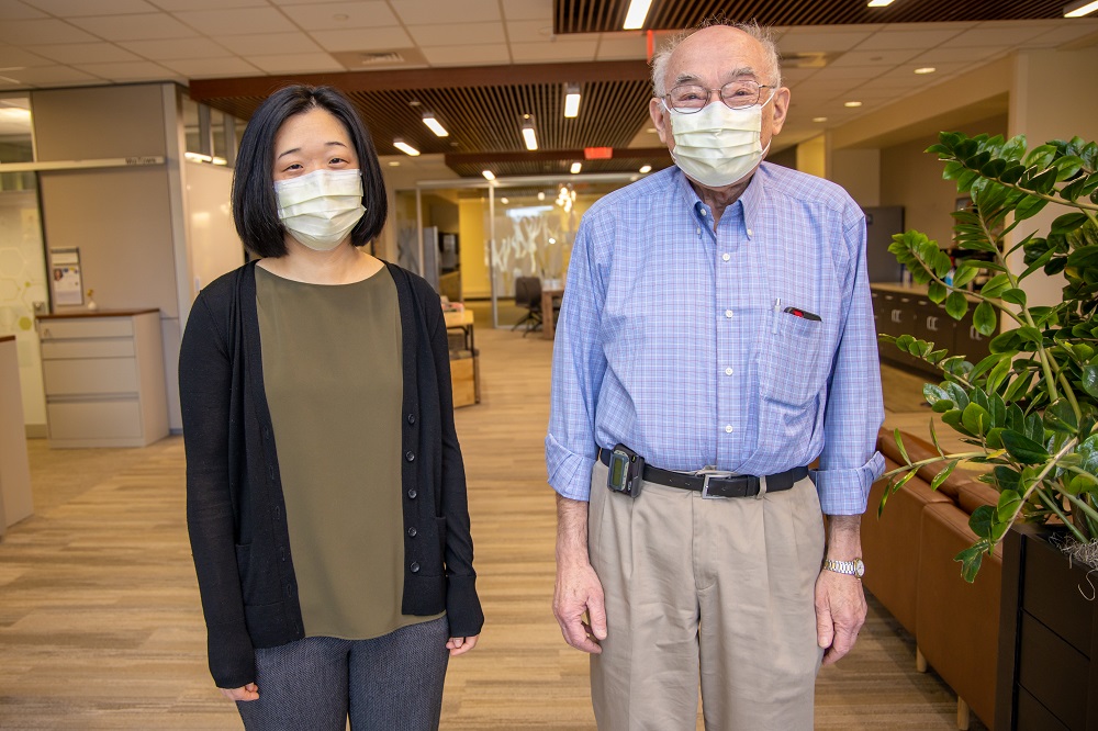 Dr. Karen Choi with mentor Dr. Henry Appelman.